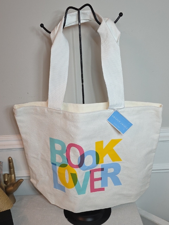 Draper James Handbags - Draper James Canvas Book Lover Tote